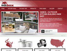 Tablet Screenshot of oxboxoutdoorkitchens.com